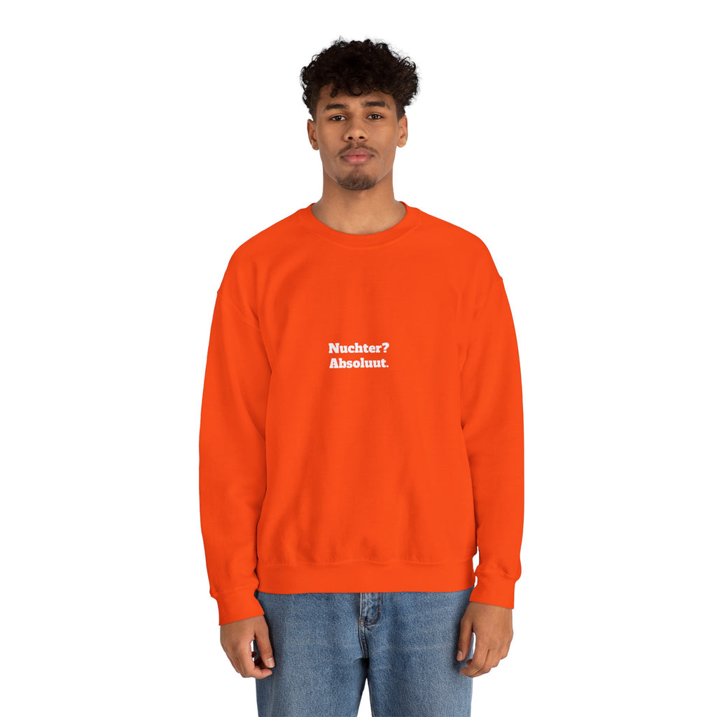 Nuchter? Absoluut. Sweater | oranje