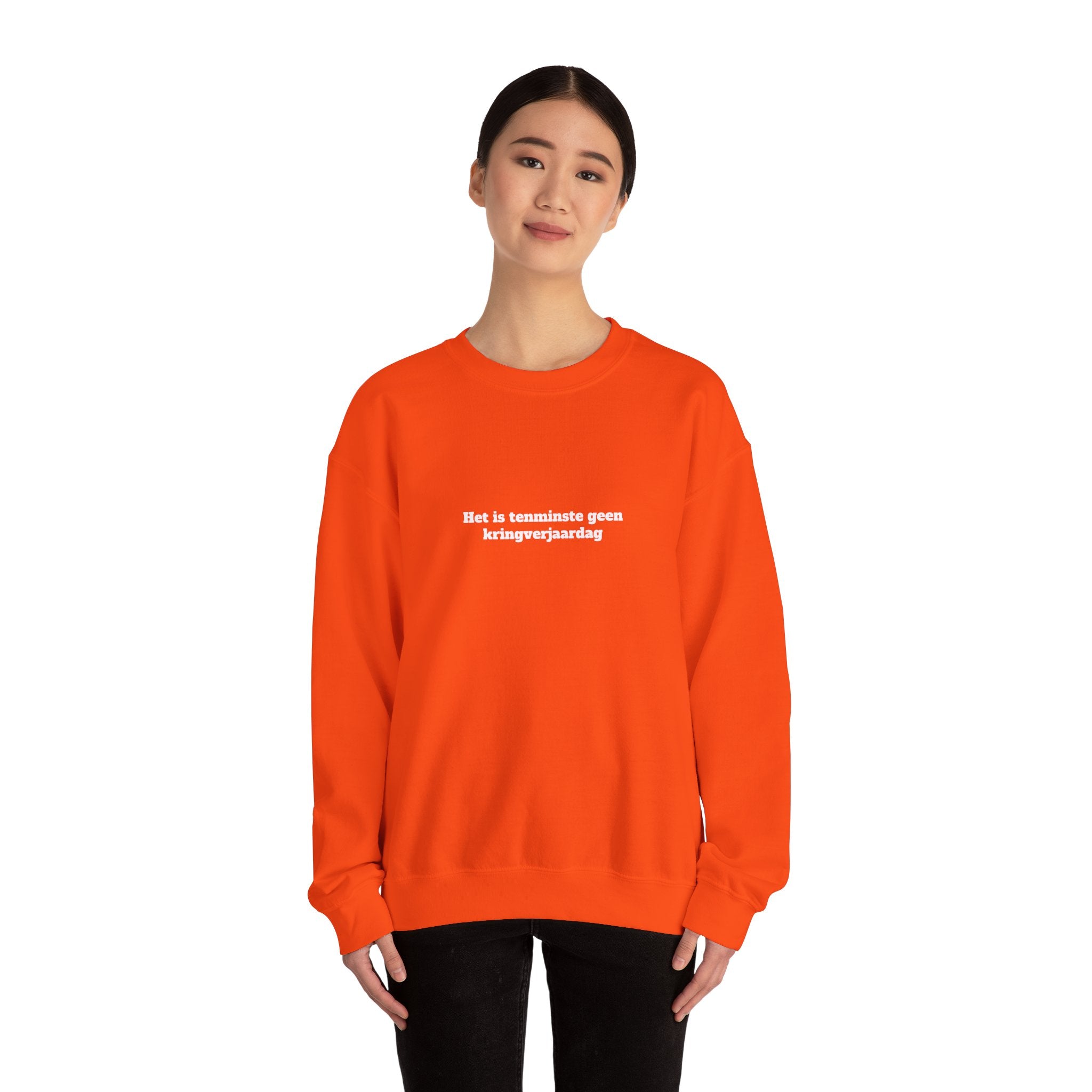 Kringverjaardag Sweater | oranje