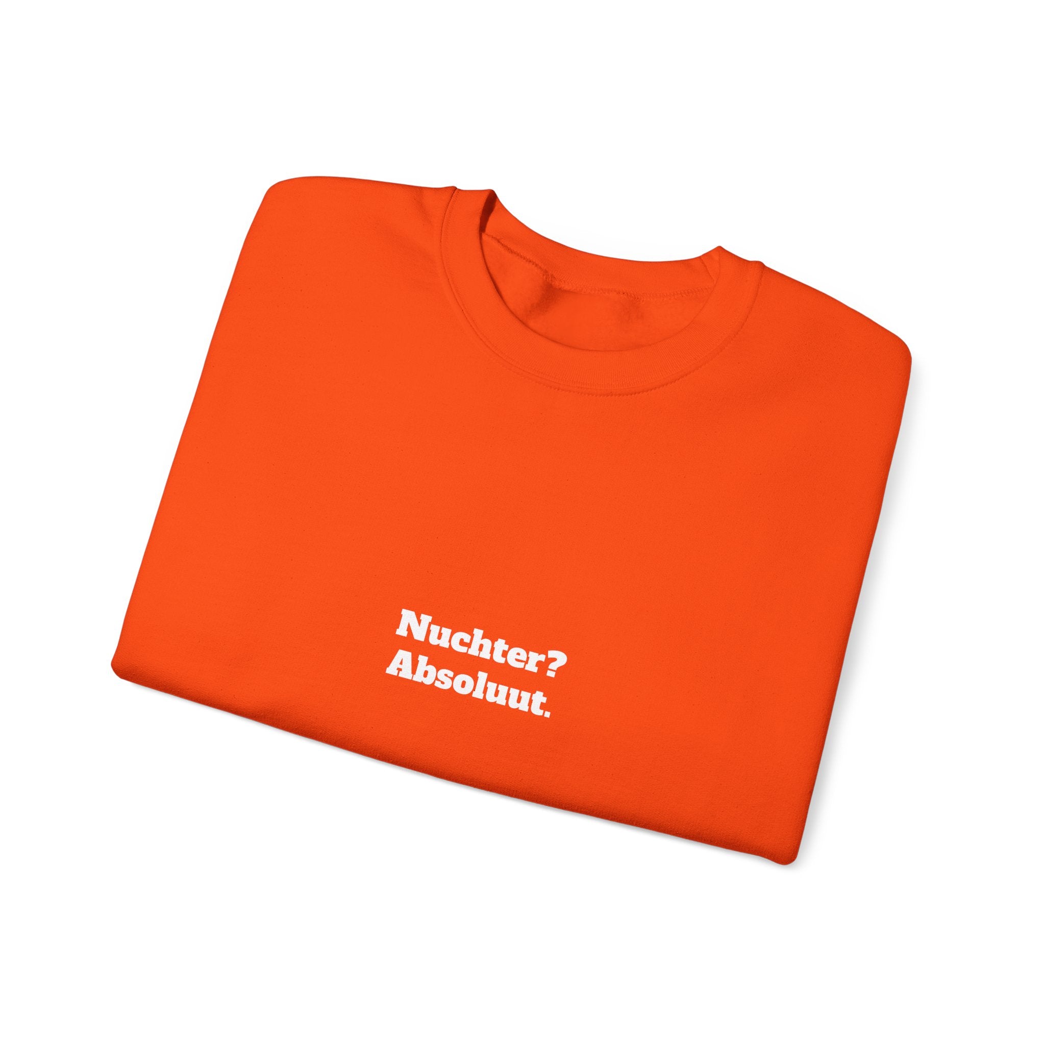 Nuchter? Absoluut. Sweater | oranje