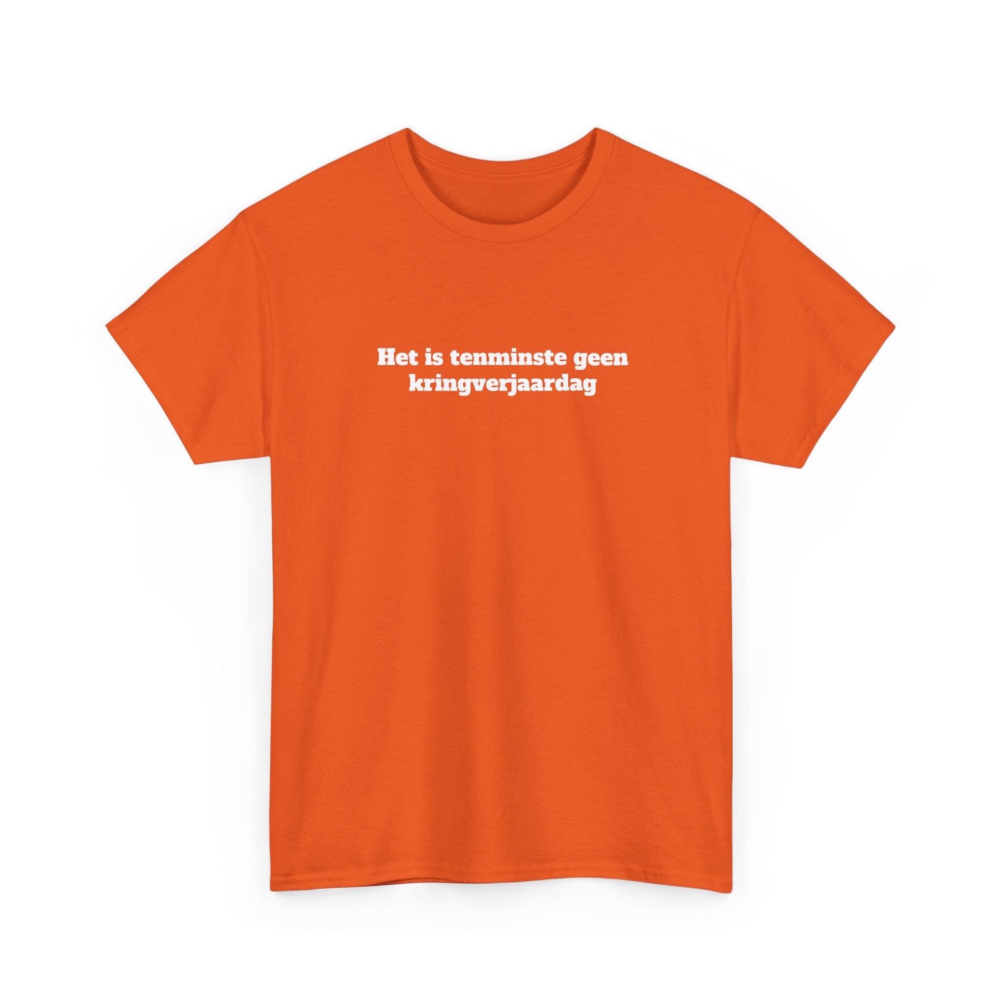 Kringverjaardag T-Shirt | oranje