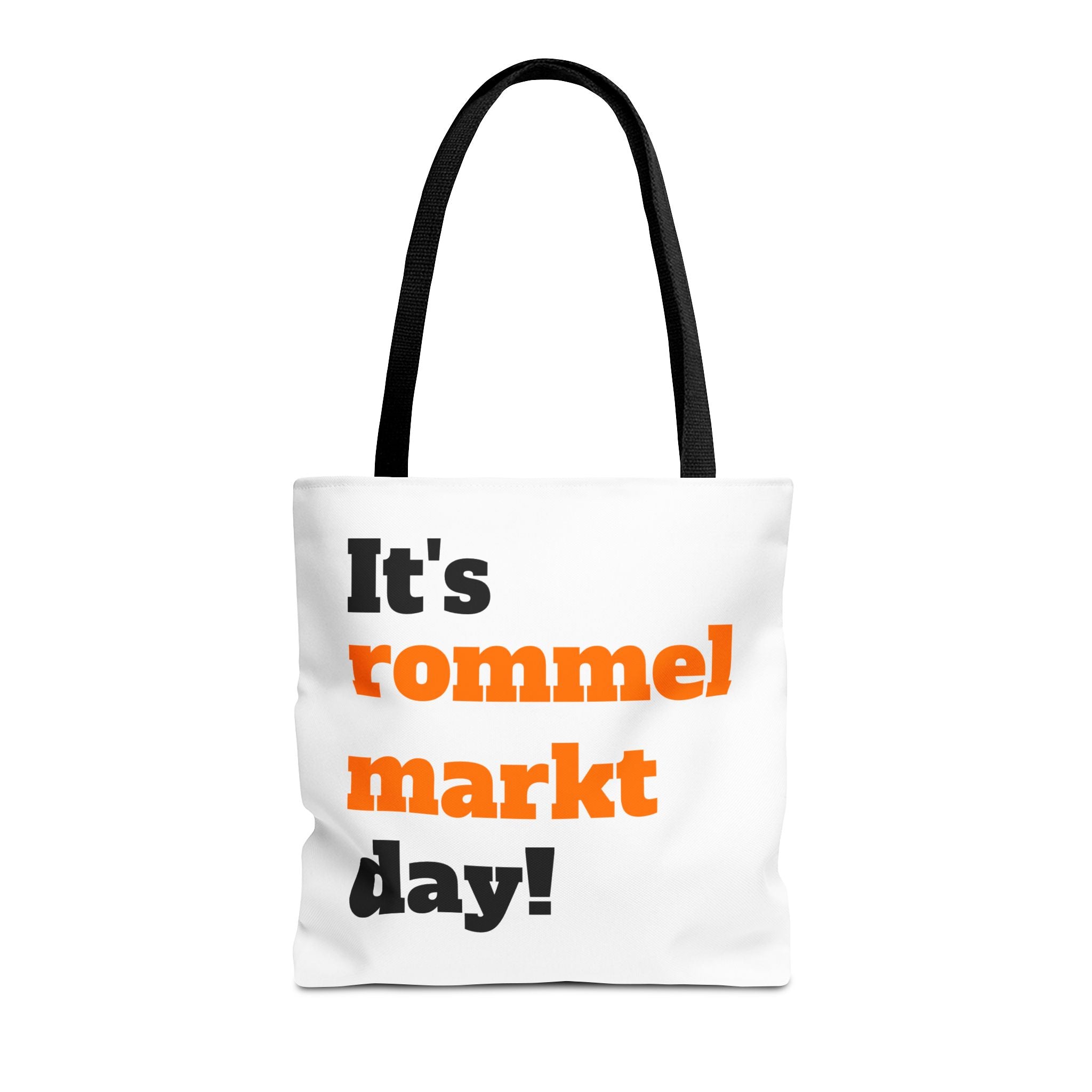 Tas "It's rommelmarkt day" | wit