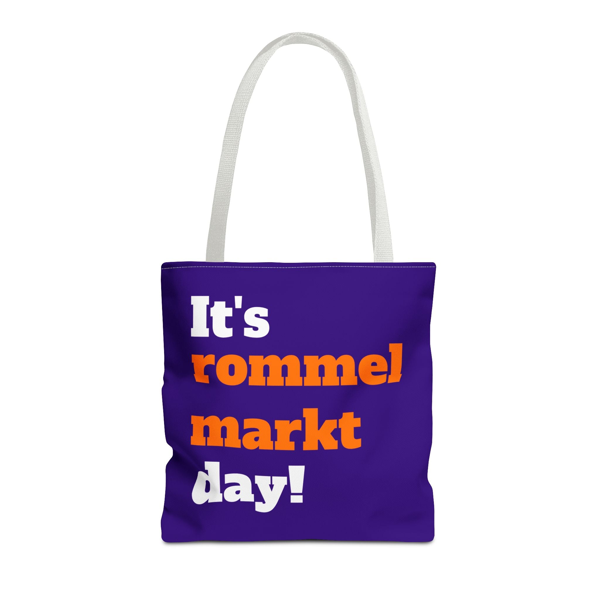 Tas "It's rommelmarkt day" | royaal blauw