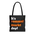 Tas "It's rommelmarkt day" | zwart
