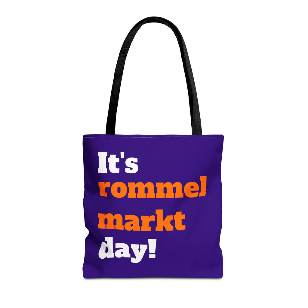 Tas "It's rommelmarkt day" | royaal blauw