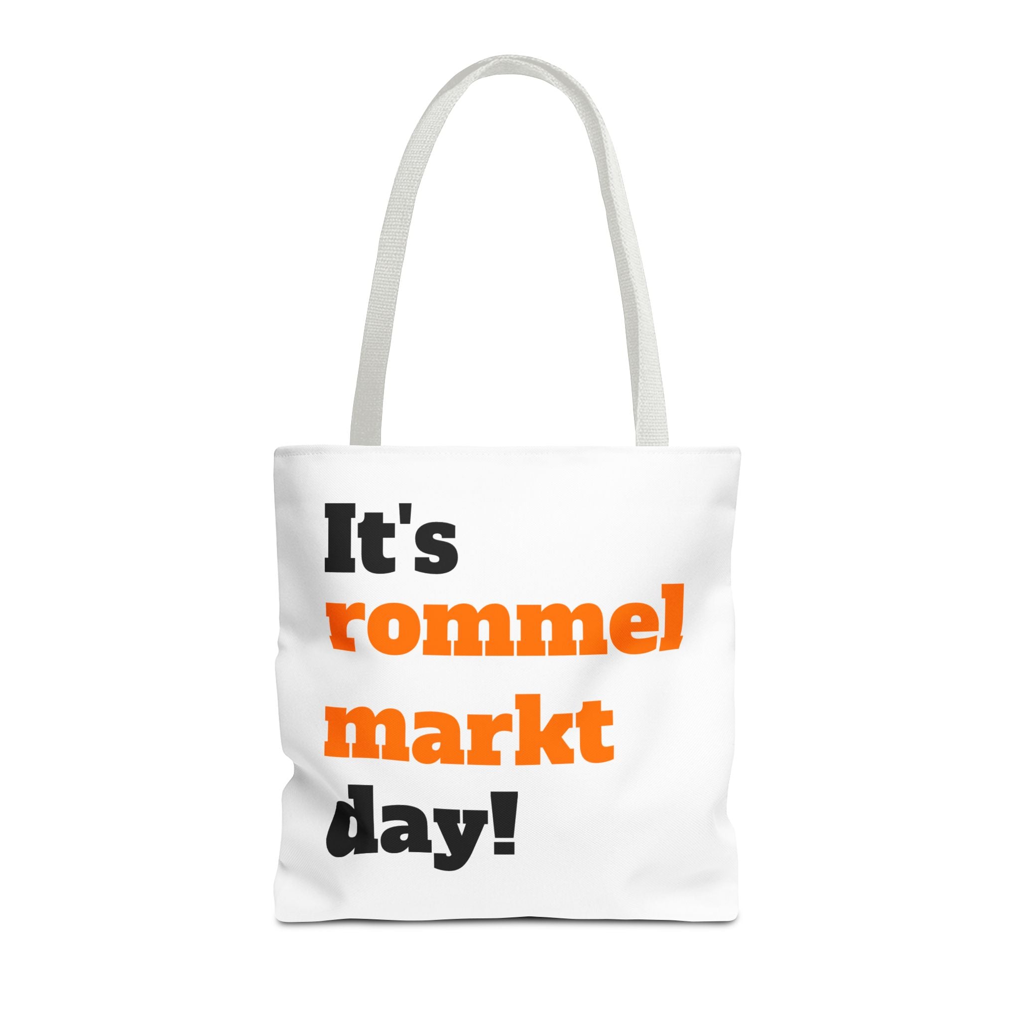 Tas "It's rommelmarkt day" | wit